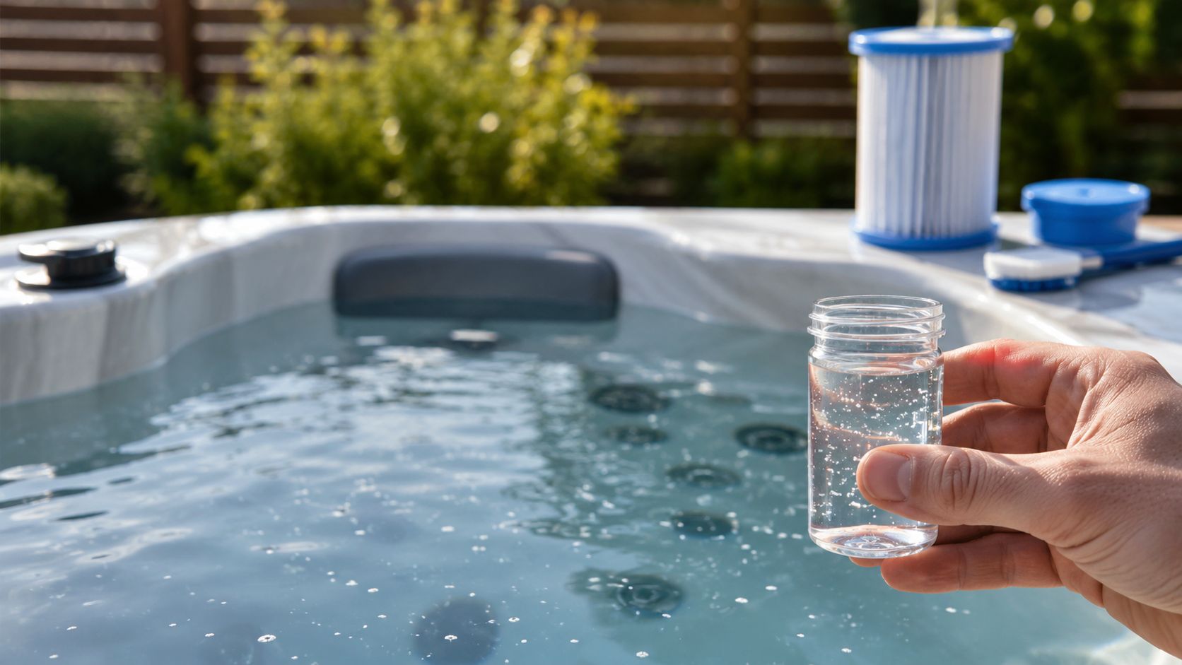 White Particles in Water: A Hot Tub Owner's Guide